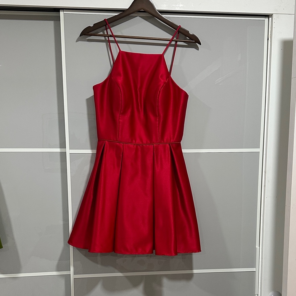 Betsy & Adam Red Mini Dress